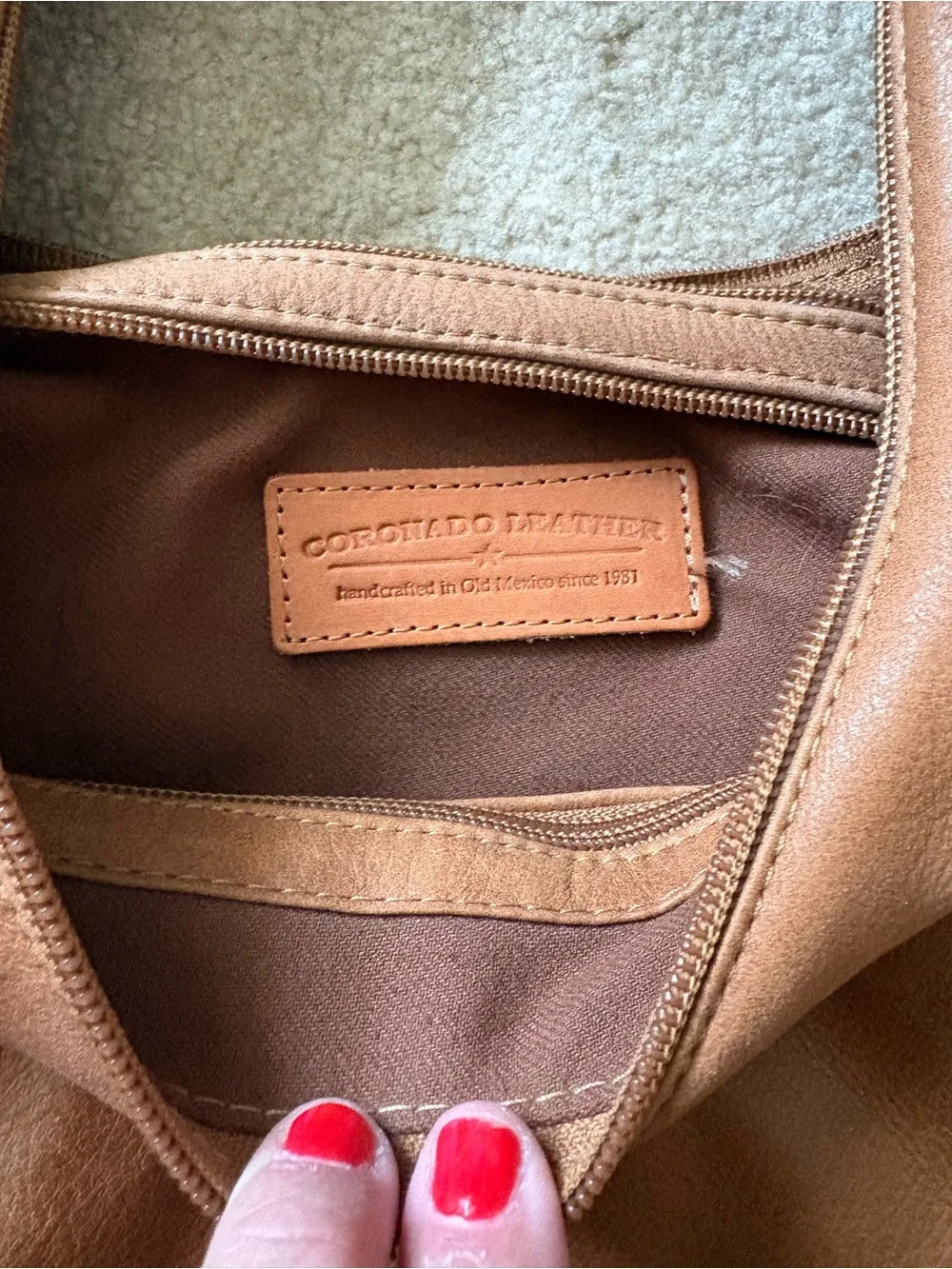 Coronado Leather American Hobo Concealed Carry Handbag